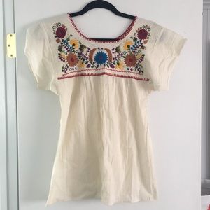 Mexican Embroidered Top